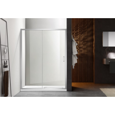 Душевая дверь в нишу AQUATEK AQ ARI RA 12020CH 120х200 см прозрачное стекло раздвижная